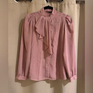 Dabney  Pink Ruffled Women's Top